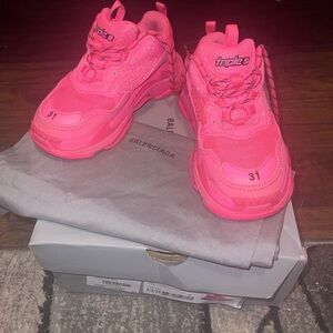 Balenciaga Kids Pink Sneakers